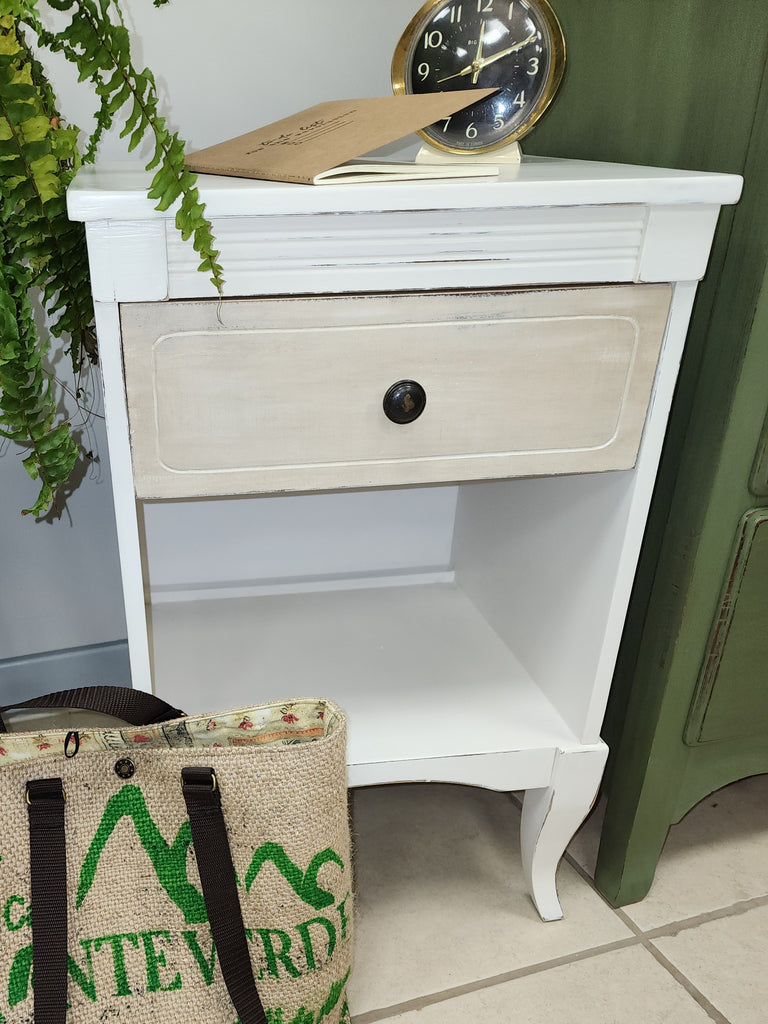 SOLD - MCM White Side Table