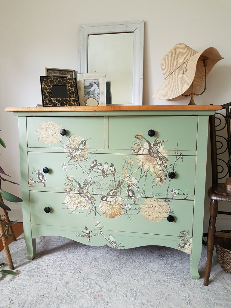 SOLD - Vintage Chest of Drawers Storage